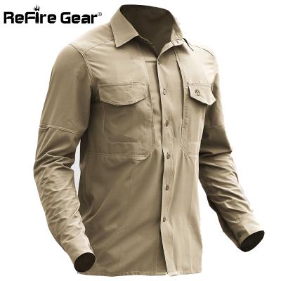 China Multi Pockets Gear ReFire Shirt Men Army Shirt Spring Stretch Shirt Tactical Quick Dry Breathable Summer Military Light Weight QUICK DRY for sale