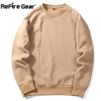 China Breathable Casual Sweatshirt Men Hip Hop Army Green Tracksuit Fleece Sweatshirts US Military Size ReFire Spring Gear Pullover O-Neck Casual Sweatshirt Men for sale