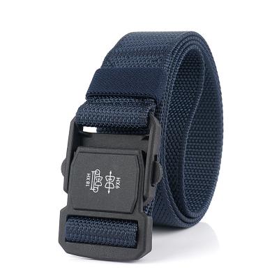 China Men's Metal Buckle Airsoft Combat Casual Heavy Duty Webbing Nylon Military Tactical Belts Adjustable Army Belts for sale