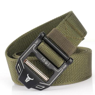 China Metal Casual Tactical Buckle Men's Tactical Belt Buckle Men's Army Gear Army Gear Combat Belt Quick Release Military Sturdy Nylon Belt for sale