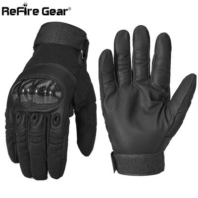 China Fashion ReFire Gear SWAT Army Full Finger Gloves Men Paintball Military Tactical Combat Gloves Knuckles Non-slip Airsoft Bicycle Gloves for sale