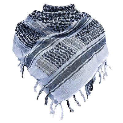 China 100% Arab Shemagh Scarf Desert Army Keffiyeh Headwear Cotton Multifunctional Arab Tactical Military Combat Paintball Scarves for sale