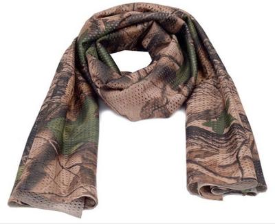 China Paintball Windproof Scarves Mesh Shawl Veil Unisex Camo Army Camouflage Scarf Men Multifunctional Soft Arabian Tactical Military Combat Jungle for sale