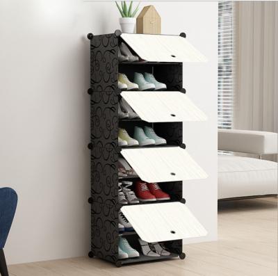 China Custom Convertible Shelf Furniture Cube Type Storage Living Room Original General Modern Material Shoes Rack Hot Selling Wood And Metal OEM for sale