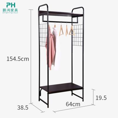 China Convertible Metal Coat Hanger Hanging Display Rack With MDFfor Living Room Clothing Clothes Hanging Modern Iron Furniture Hot Sale for sale