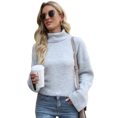 China Custom Knitted Long Logo Knit Jumpers Women Designer Soft Animal Jacquard Winter Sweater Fashionable Knitted Casual Sweaters for sale