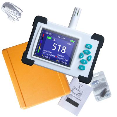 China Wall Hang Mounted CO2 Meter Detector Monitor Carbon Dioxide Tester Gas Analyzer Hot Air Quality 65 * 48 mm / 2.56 * 1.89 inch for sale