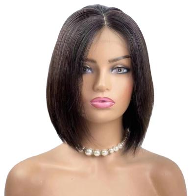 China Body Wave HD Lace Front Wig Short Bob Pre ​​Plucked Straight 13x4 Lace Front Full Lace Wig Remy Peruvian Human Hair Wigs Glueless for sale