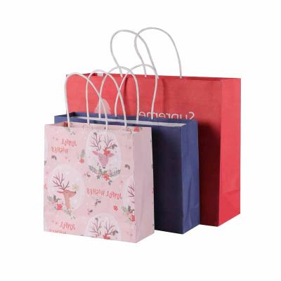 China Recycled materials wholesale kraft paper bag manufacturer orders kraft paper bags with your own logo for sale