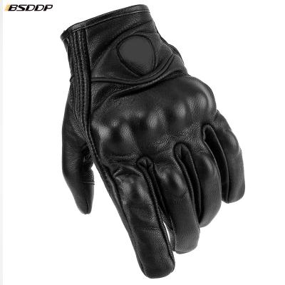 China Touch Screen Fingertips BSDDP Touch Screen Mobile Phone Gloves Racing Motorcycle Leather Gloves for sale