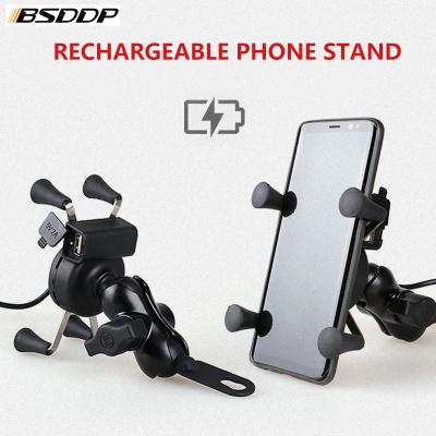 China ABS BSDDP X-USB Bike Phone Holder Motorcycle Universal Mobile Cell Phone Mount Bike Bicycle Gps Stand Grip Handlebar for sale