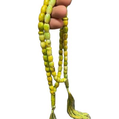 China Vintage Muslim Prayer Beads Rosary Muslim Amber15mm*33 Rosary Chain for sale