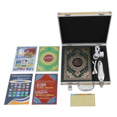 China Al Quran Book Digital Read Aluminum Islamic Reader Gift Box Reading Learning Speaking Pen with Built-in 4/16GB M10 for sale