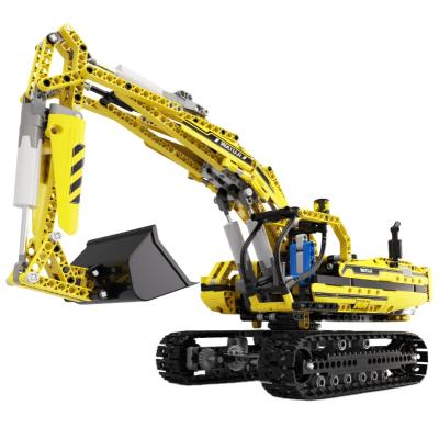 China New 1239PCS 2.4GHz Educational Remote Control Excavator Building Block High Quality Eco-friendly Material Set For Child for sale