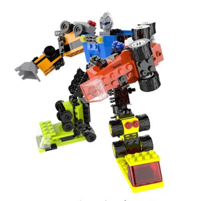 China Building toy 622 PCS 16 in 1 compatible legoinglys city police station robot car truck HIT city bricks toys for children for sale