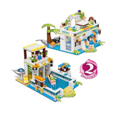 China Wonderful Dream House Block DIY TOY Diy Toy Villa Funny Villa Toys For Girl Building Blocks for sale