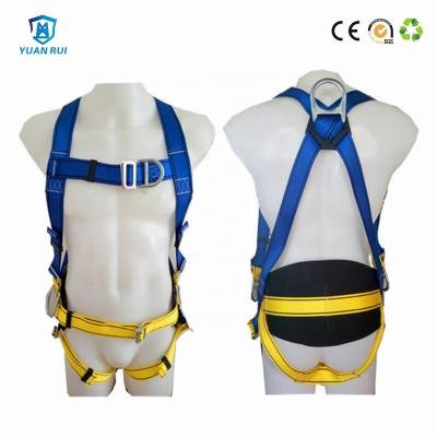 China High Tenacity Yuanrui Seat Belt Full Body Hanging Safety Harness For Construction for sale