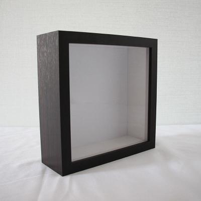 China Deep Square 8*8 12*12 Decorative Deep Square 8*8 12*12 Australia Photo Frame Flower Shade Box Frames High Quality Dry White Wood Box Frame for sale