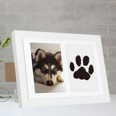 China Paw Prints Safe Clean Ink Newborn Pet Footprint Hand Print Baby Footprint Photo Decorative Pet Memorial Photo Sight Customization Pet Sight for Gifts for sale