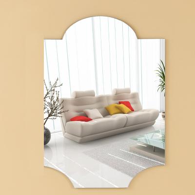 China Modern Concave Rounded Rectangular Acrylic Mirror Mirror Self Adhesive Sheet For Wall Child Safety Plastic Mirror For Wall Rectangle for sale