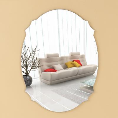 China Modern Decor Self Adhesive Acrylic Shatterproof Wall Mirror Thick Plastic Stick On Mirrors For Bedroom Bathroom Gym Dresser for sale