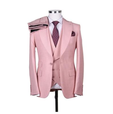 China Breathable Tailored Mens Suits 3 Pcs Wedding Suits Tuxedos Party Groom Slim Fit Suit Homme Prom Terno Masculino Blazer for sale