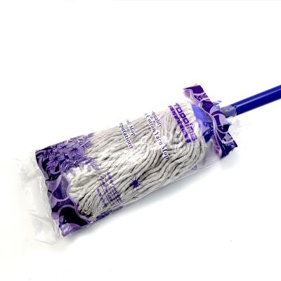 China Viable Wholesale Round Head Wet Mop For Household Floor Cleaning Strong Absorbent Mop And Decontamination Cotton Mop Head for sale