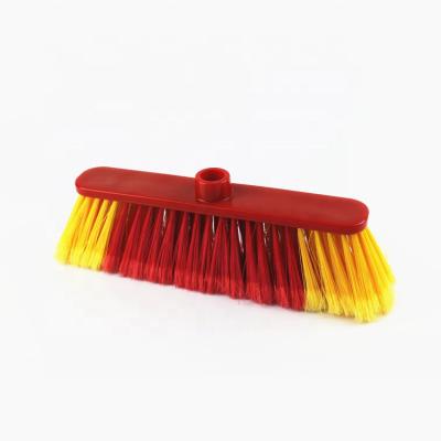 China Sustainable 914 Home Cleaning Tools Plastic Broom Soft Fiber Brush for sale