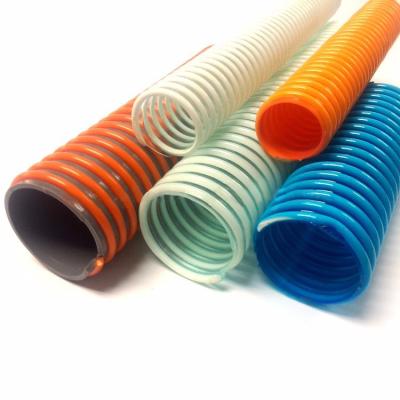 China Abrasion And Chemical Resistant Flexible Spiral Industrial Helix Water Delivery Discharge PVC Suction Tube Vacuum Cleaner Hose for sale