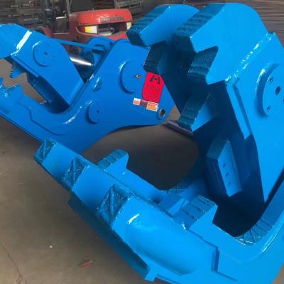 China Cultivates Large Grapples HJ150 Excavator Hydraulic Crusher Demolition Crushing Tongs Plant Hydraulic Crusher Direct Selling for sale