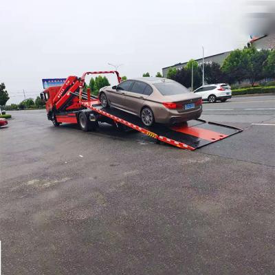 China Crane Trailer Crane For Trailer Hydraulic CRANE Factory Direct Sale Flat Bed TRUCK Used For Roadside Rescue for sale