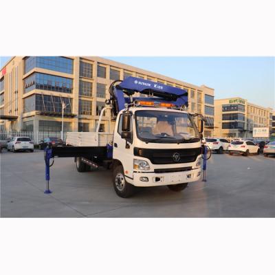 China TRUCK CRANE Lifting telescopic boom cargo truck mounted crane with truck for sale for sale