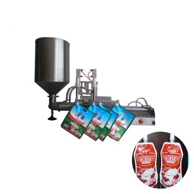 China Manual Milk Beverage Food Soybean Stand-Up Pouch Filling Machine for sale