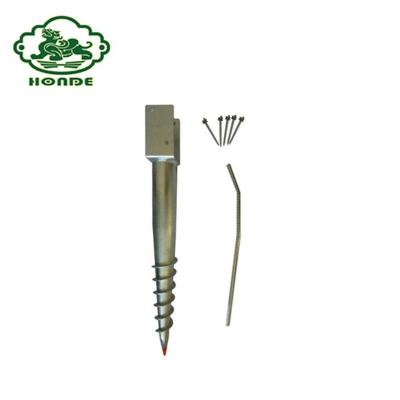 China Steel Ground Spike Anchor Screw Pile Ground Hot Dipped Galvanized Screw for sale