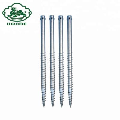 China No Digging Barrier Helix Ground Screw Galvanized Anchor for sale