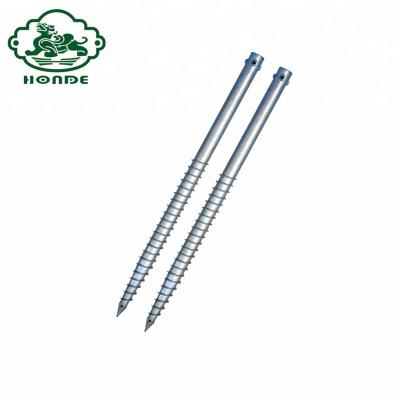 China Building Construction Solar Ground Rack Galvanized Ground Screw Pile for sale