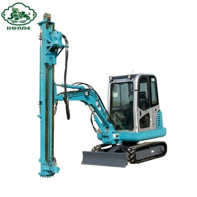 China Solar Photovoltaic Excavator Machine Screw Pile Hydraulic Driver for sale