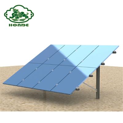 China Framed Or Frameless Single Recessing Solar Panel Pole Ground Mounting System for sale