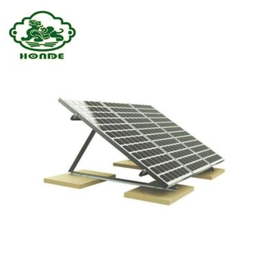 China Framed Or Frameless Ground Solar Panel Mounting Structures Concrete Base Solar Ground Mounts Product for sale