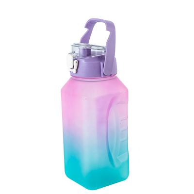 China New Type Viable 2000ml Flip Top Lid Sports Jug Large Capacity And Durable Water Cup For Gym for sale