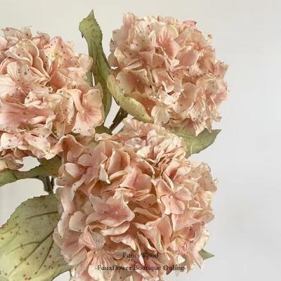 China Factory direct sale natural touch hydrangea wedding decoration fake flower for arrangement for sale