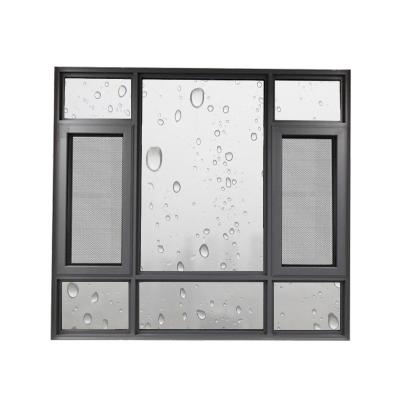 China High Quality Sound Insulation New Design Waterproof Casement Window With Hidden Drainage Design for sale