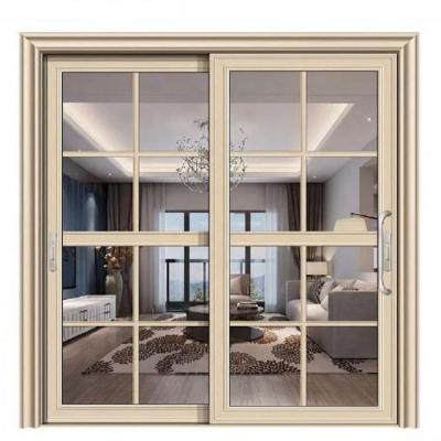 China Heat insulation sound insulation and moisture proof aluminum glass interior door for bathroom room or kitchen home office for sale