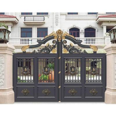 China Modern Aluminum Front Entry Door For Villa County Yard Garden Front Entry for sale