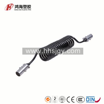 China Trailer spiral cable E101302 (7PIN) sprial electrical cable for sale