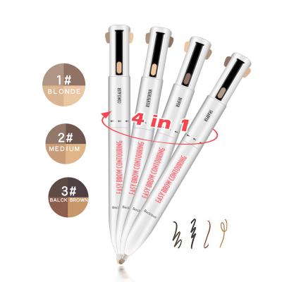 China Private label brow 4-in-1 cutout and highlight multicolor pens QBPJU5J84IN1B for sale