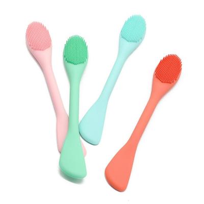 China New Silicone Spa Facial Spatula Mini Facial Cosmetic Spatula Makeup Skin Care Mask Scrub Brush Face Skin Care Brush Spatulas for sale