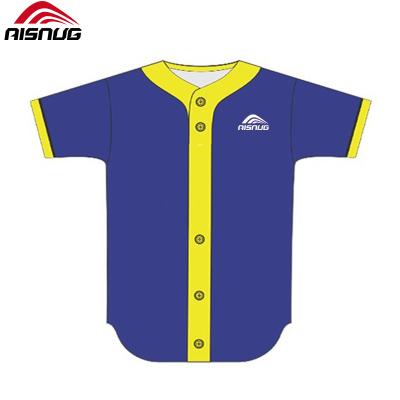 China Breathable Wholesale Custom 100% Polyester Baseball Singlet Singlet Sublimation Shirt for sale