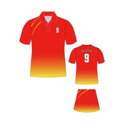 China SKIRTS Dye Sublimation Printed Breathable Polyester Kid Tennis Uniform Custom for sale