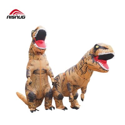 China 100% Polyester t rex costume for sale Adult INFLATABLE Dinosaur T REX Purim Halloween Cosplay Party Blow Up Costume For Men for sale